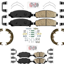 Prem Ceramic Disc Brake Pads Parking Shoes Hardware For Toyota Venza 2009-2016