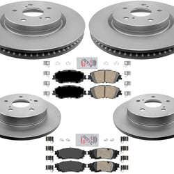 GEO Coated F R Disc Brake Rotors Ceramic Brake Pads For Lexus ES250 2021-2023
