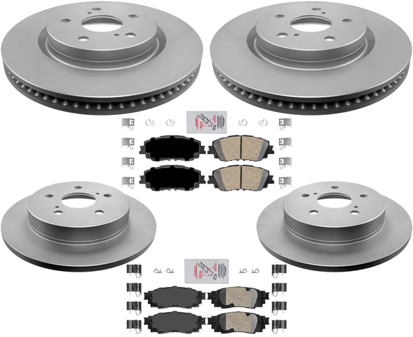 GEO Coated F R Disc Brake Rotors Ceramic Brake Pads For Lexus ES250 2021-2023