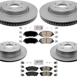 GEO Coated F R Disc Brake Rotors Ceramic Brake Pads For Lexus UX250h 2019-2023