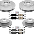 GEO Coated F R Disc Brake Rotors Ceramic Brake Pads For Toyota Venza 2021-2023