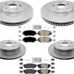 GEO Coated F R Disc Brake Rotors Ceramic Brake Pads For Toyota Venza 2021-2023