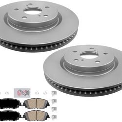 Front GEO Coated Disc Brake Rotors Ceramic Brake Pads For Lexus ES250 2021-2023