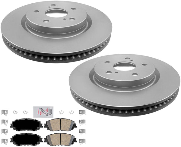Front GEO Coated Disc Brake Rotors Ceramic Brake Pads For Lexus ES250 2021-2023