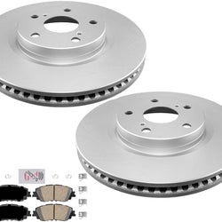 Frt GEO Coated Disc Brake Rotors Ceramic Brake Pads for Toyota Venza 2021-2023