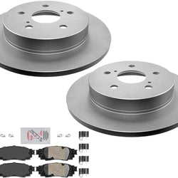Rear GEO Coated Disc Brake Rotors Ceramic Brake Pads For Lexus ES250 2021-2023