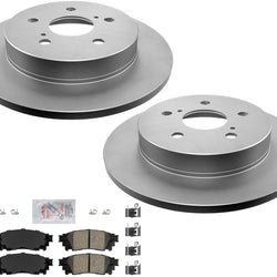 Rear GEO Coated Disc Brake Rotors Ceramic Brake Pads For Lexus UX250h 2019-2023