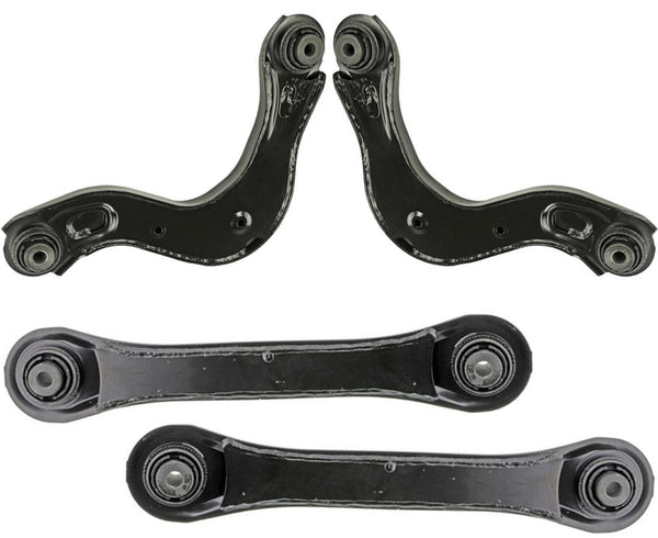 Rear Left & Right Upp Lower Control Arms w/ Bushings For Honda Civic 2016-2023