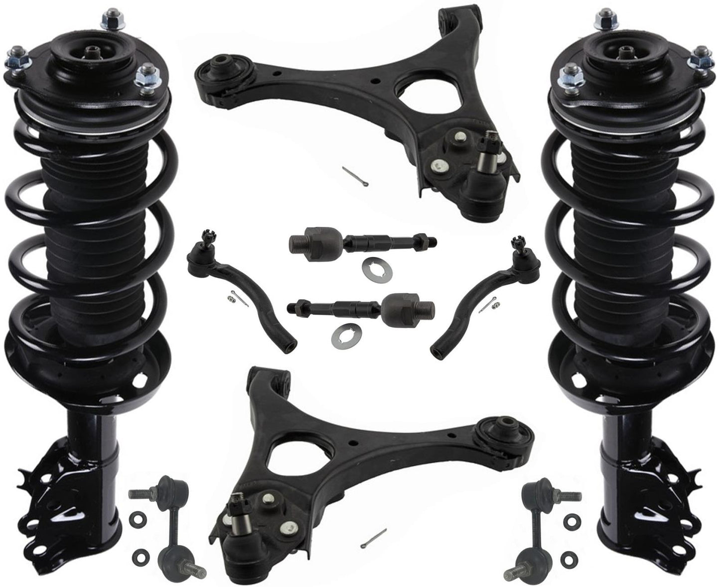 Enlaces de varillas de amarre de brazos de control de puntales completos delanteros para Civic SI 2.0L 2 Dr 06-11