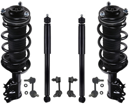 Puntales delanteros y amortiguadores traseros y enlaces de barra estabilizadora para Civic SI 2.0L Coupe 2006-2011