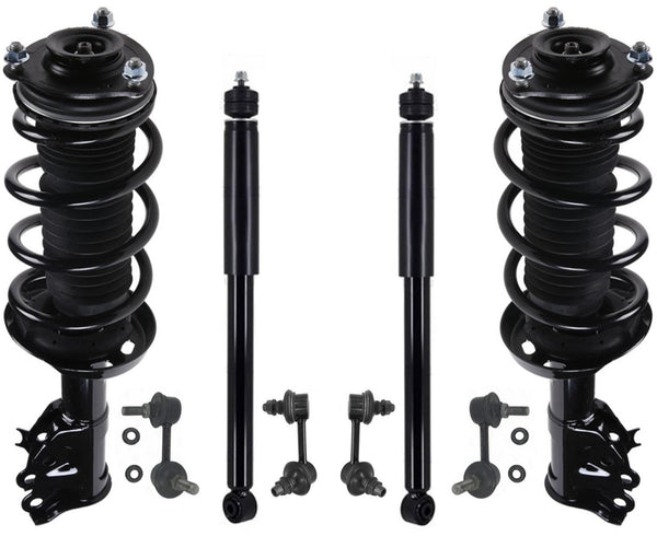 Front Struts & Rear Shocks & Sway Bar Links For Civic SI 2.0L Coupe 2006-2011