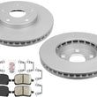 Front AmeriBRAKES Coated Disc Brake Rotors Pads for Toyota Avalon 1998-2004