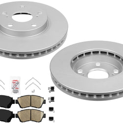 Front AmeriBRAKES Coated Disc Brake Rotors Pads for Lexus ES300 1992-1996