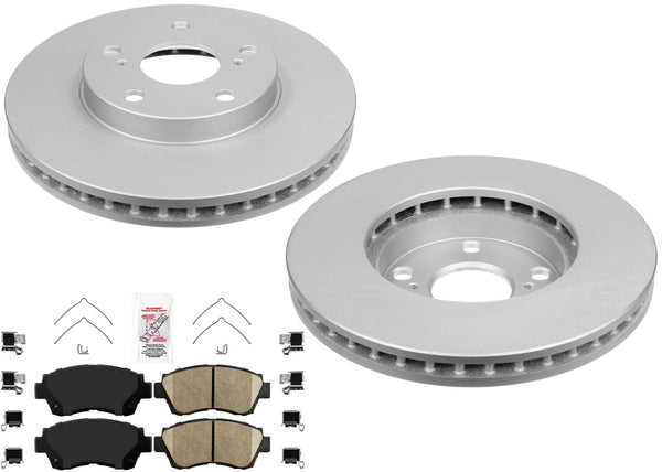 Front AmeriBRAKES Coated Disc Brake Rotors Pads for Lexus ES300 1992-1996