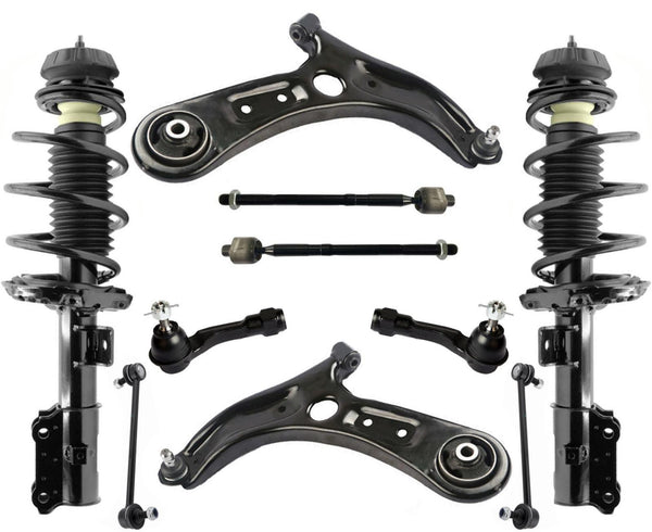 Front Struts Control Arms Tie Rods & Sway Bar Links For Hyundai Accent 2018-2022