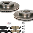 Frt Disc Brake Rotors Brake Pads Hardware For Ford Explorer & Mountaineer 06-10