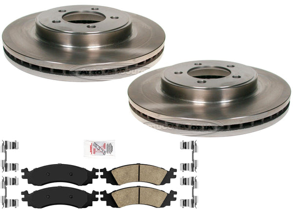 Frt Disc Brake Rotors Brake Pads Hardware For Ford Explorer & Mountaineer 06-10