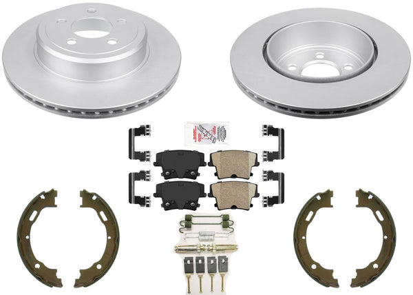 GEO Coated Disc Brake Rotors and Brake Pads for Dodge Charger 06-2022 3.6L 5.7L