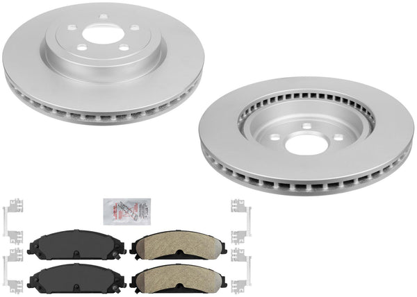GEO Coated Disc Brake Rotors and Brake Pads for Dodge Charger 06-2022 3.6L 5.7L