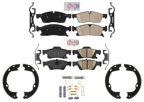 Larger 350MM Disc Brake Pads Parking Shoes for Jeep GRAND CHEROKEE 17-21