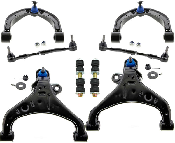 Front MEVOTECH Lower & Upper Control Arms Tie Rods & Links For NV1500 2012-2021