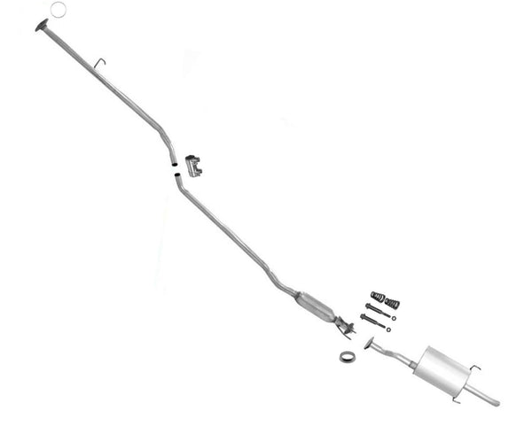 Sistema de escape silenciador con abrazaderas de juntas para Honda Civic EX 1.7L 2001-2005