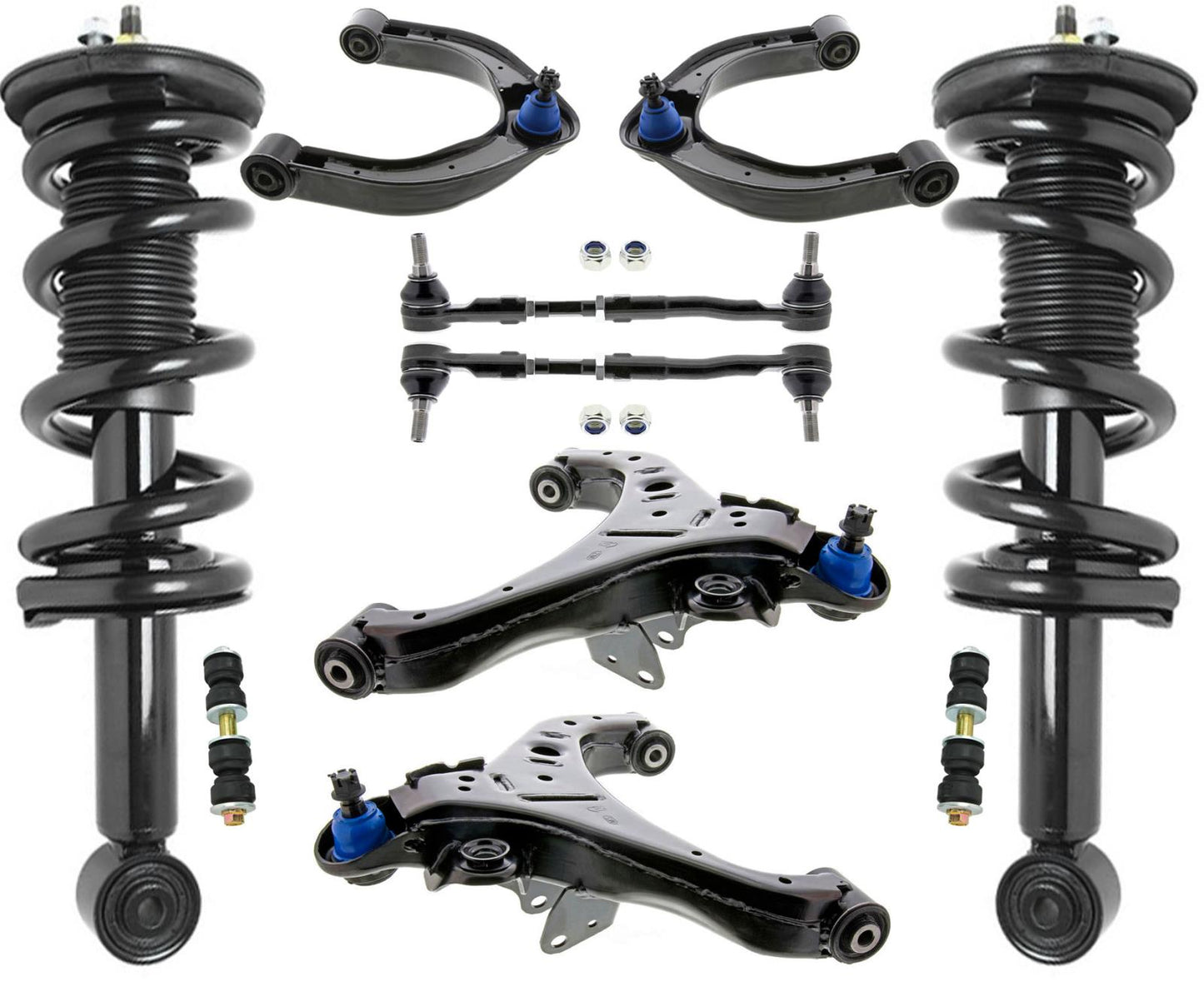 Front Struts Control Arms Tie Rods & Links For Nissan NV1500 NV2500 2012-2021