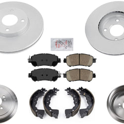 GEO Coated Disc Brake Rotors Brake Pads Brake Drums Shoes For Nissan Versa 20-22