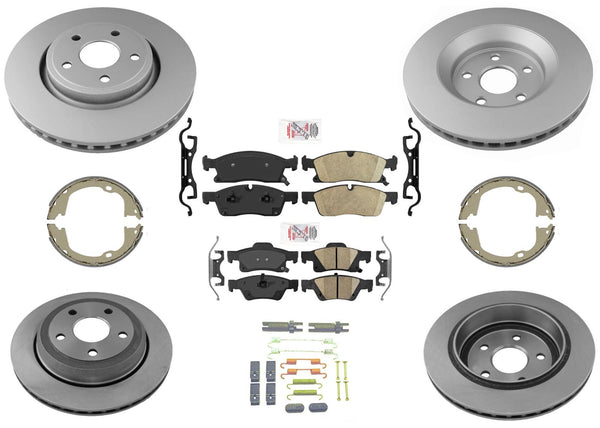 Larger 350MM Disc Brake Rotors and Brake Pads for Jeep GRAND CHEROKEE 11-16