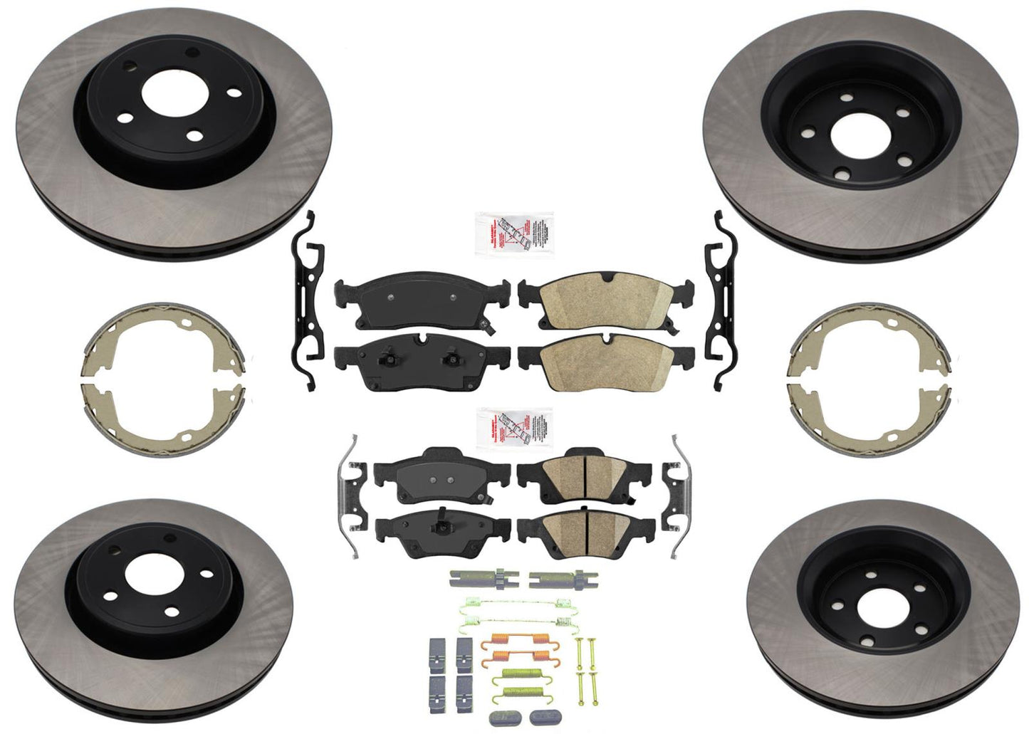 Rotores de freno de disco y pastillas de freno más grandes de 350 mm para Jeep GRAND CHEROKEE 11-16