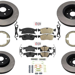 Larger 350MM Disc Brake Rotors and Brake Pads for Jeep GRAND CHEROKEE 11-16