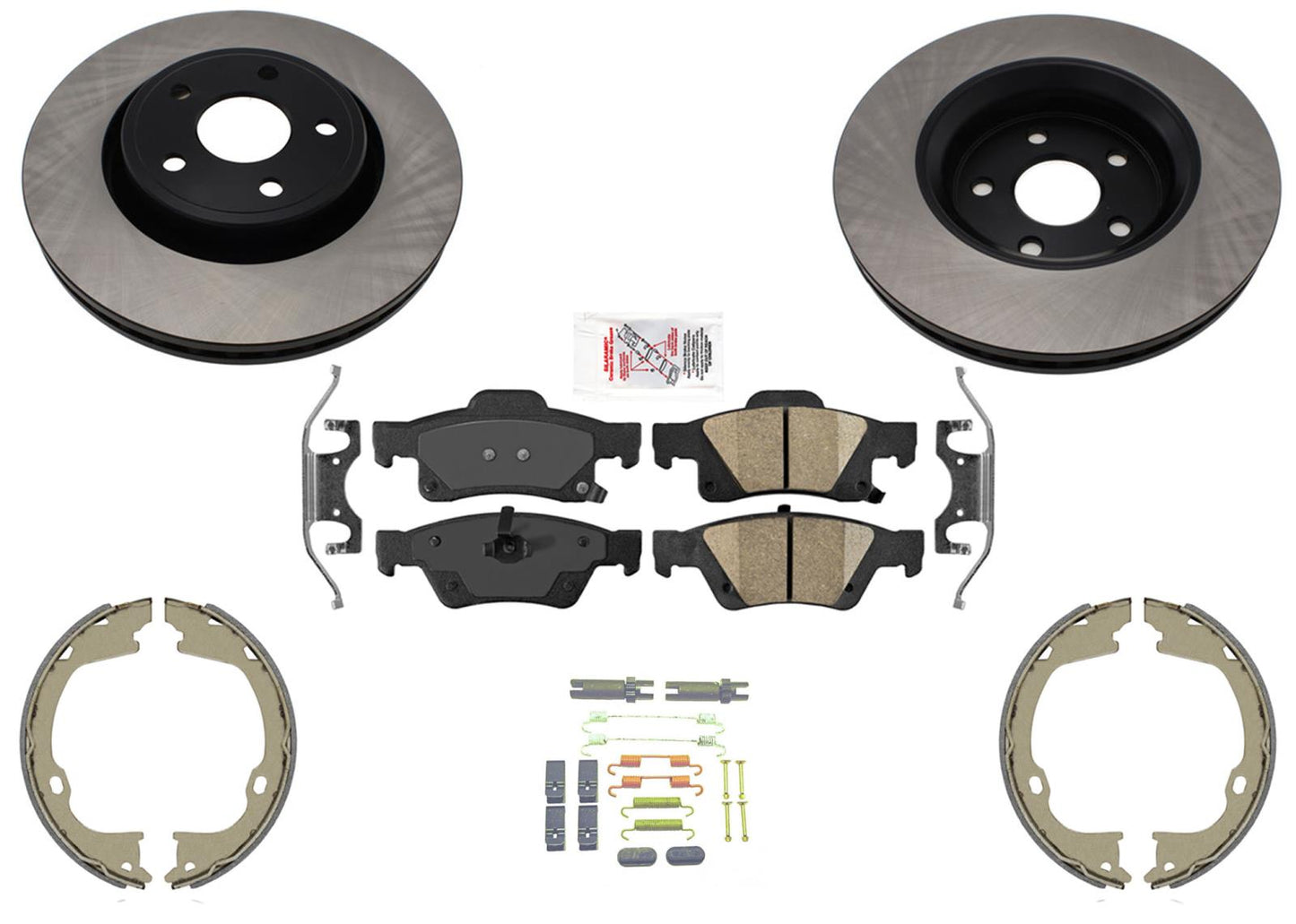 Rotores de freno de disco y pastillas de freno más grandes de 350 mm para Jeep GRAND CHEROKEE 2011-2021