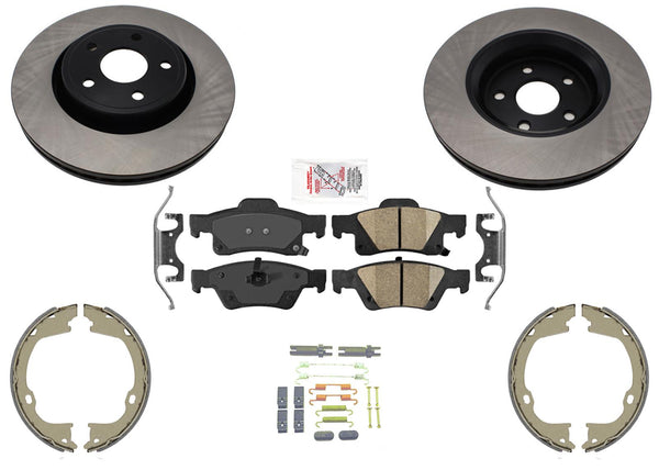 Larger 350MM Disc Brake Rotors and Brake Pads for Jeep GRAND CHEROKEE 2011-2021