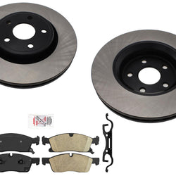 Larger 350MM Disc Brake Rotors and Brake Pads for Jeep GRAND CHEROKEE 2011-2016