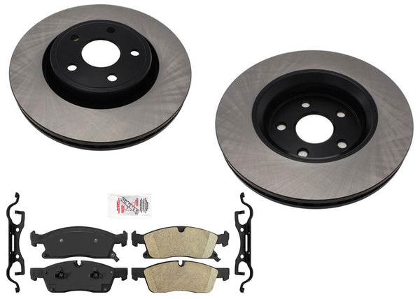 Larger 350MM Disc Brake Rotors and Brake Pads for Jeep GRAND CHEROKEE 2011-2016