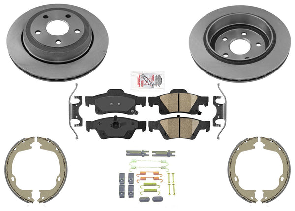 Larger 350MM Disc Brake Rotors and Brake Pads for Jeep GRAND CHEROKEE 2011-2021