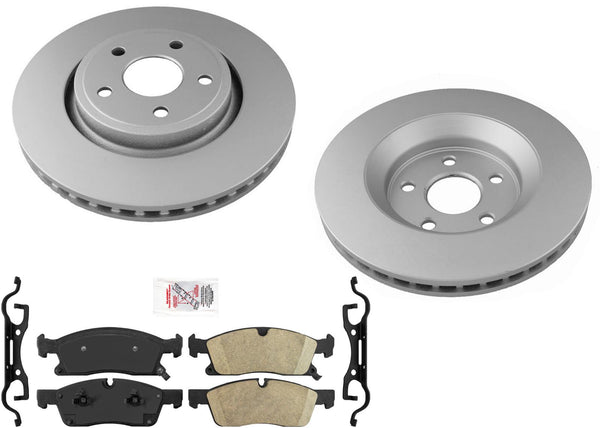 Larger 350MM Disc Brake Rotors and Brake Pads for Jeep GRAND CHEROKEE 2011-2016