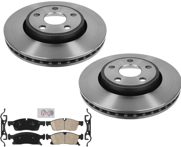 Performance 330MM Disc Brake Rotors and Brake Pads For Grand Cherokee 2016-2021