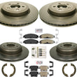 Performance Disc Brake Rotors Brake Pads For Chrysler 300 All Wheel Drive 05-21