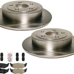 Rear Disc Brake Rotors Brake Pads Hardware For Chrysler PT Cruiser 2004-2007