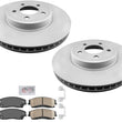 Front Coated Disc Brake Rotors and Brake Pads For Dodge Charger SXT 2006-2022