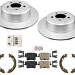 Rear GEO Coated Disc Brake Rotors and Brake Pads For Dodge Charger SXT 06-2022