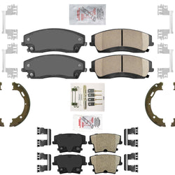 AmeriPRO Ceramic Disc Brake Pads Parking Shoes For Dodge Charger SXT 2006-2022