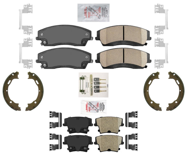 AmeriPRO Ceramic Disc Brake Pads Parking Shoes For Dodge Charger SXT 2006-2022