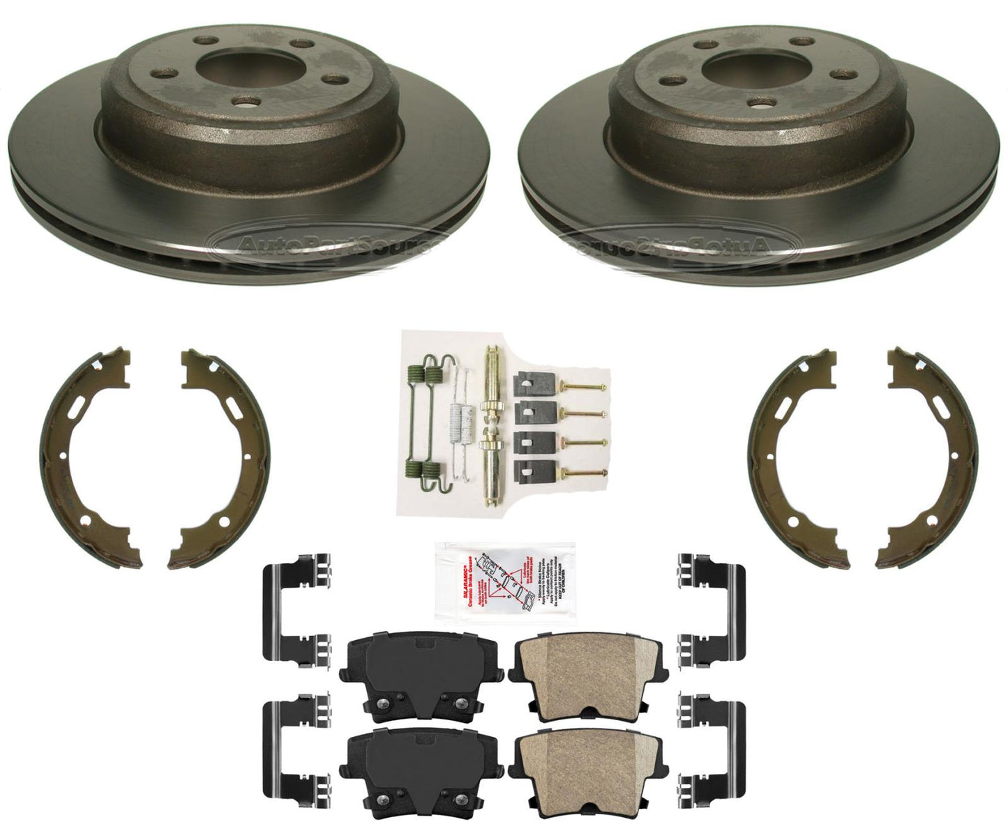 Carbon Performance Brake Rotors & Pads For Chrysler 300 All Wheel Drive 2005-21