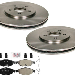 Frt Disc Brake Rotors & Brake Pads kit For Chrysler Sebring Dodge Stratus 01-06