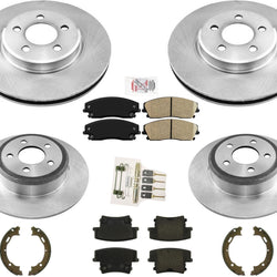 Rotores de freno de disco delantero y trasero y pastillas de freno para Dodge Charger SXT 2006-2022