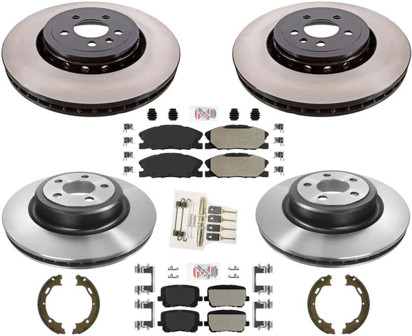 Carbon Disc Brake Rotors ASD Performance Pads For Dodge Charger Pursuit 2014-22