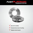 Rr Premium Disc Brake Rotors Pads for 345MM TRW Calipers Audi A6 Quattro 16-18