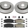 Front Disc Brake Rotors W/ ASD Performance Pads For Dodge Charger Pursuit 14-22